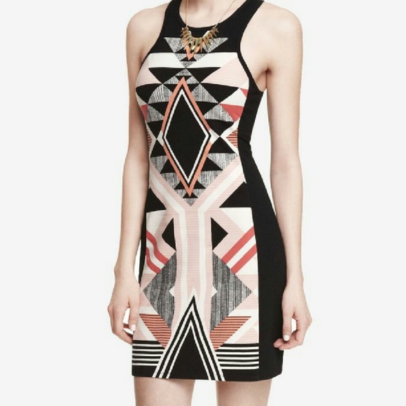 Express Aztec Print Dress - Picture 2 of 4